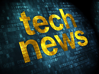Image showing News concept: Tech News on digital background