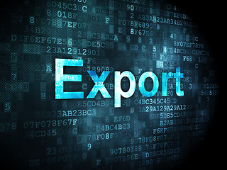 Image showing Business concept: Export on digital background