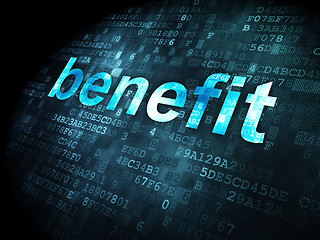 Image showing Business concept: Benefit on digital background