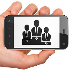 Image showing Law concept: Business Team on smartphone