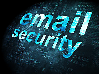 Image showing Security concept: Email Security on digital background