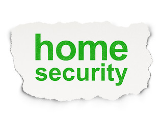 Image showing Privacy concept: Home Security on Paper background