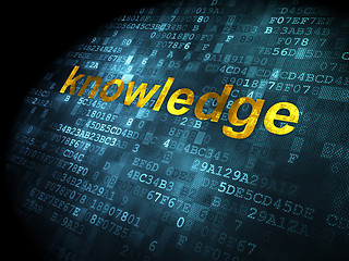 Image showing Education concept: Knowledge on digital background