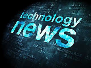 Image showing News concept: Technology News on digital background