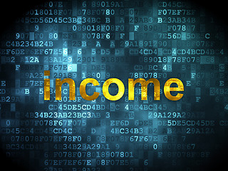 Image showing Business concept: Income on digital background