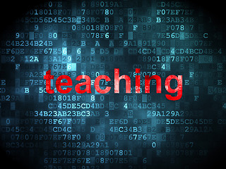 Image showing Education concept: Teaching on digital background