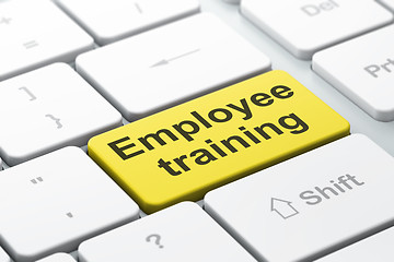 Image showing Education concept: Employee Training on computer keyboard backgr