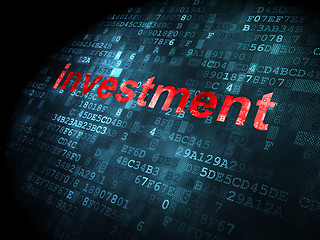 Image showing Business concept: Investment on digital background