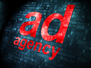 Image showing Marketing concept: Ad Agency on digital background