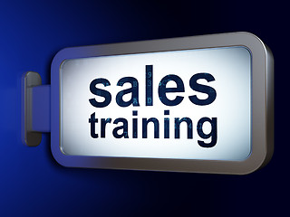 Image showing Marketing concept: Sales Training on billboard background