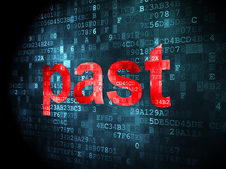 Image showing Time concept: Past on digital background