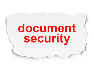 Image showing Protection concept: Document Security on Paper background