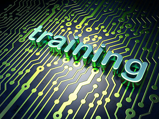 Image showing Education concept: Training on circuit board background