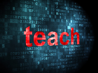 Image showing Education concept: Teach on digital background