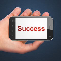 Image showing Business concept: Success on smartphone