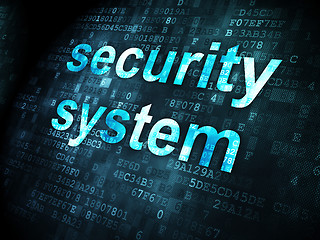 Image showing Safety concept: Security System on digital background