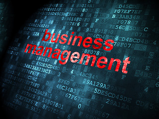 Image showing Finance concept: Business Management on digital background