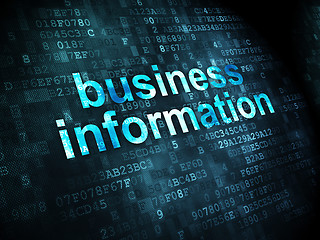 Image showing Finance concept: Business Information on digital background