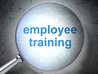 Image showing Education concept: Employee Training with optical glass