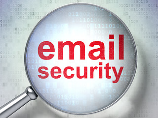 Image showing Safety concept: Email Security with optical glass