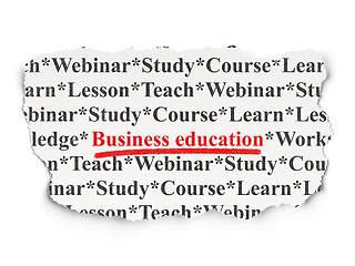 Image showing Education concept: Business Education on Paper background