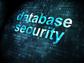 Image showing Security concept: Database Security on digital background