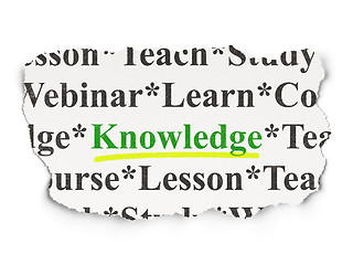 Image showing Education concept: Knowledge on Paper background