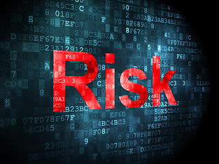 Image showing Finance concept: Risk on digital background