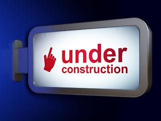 Image showing Web design concept: Under Construction and Mouse Cursor on billb