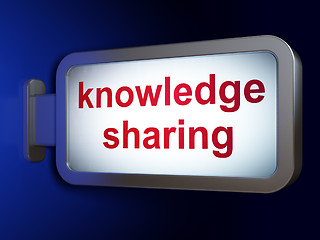 Image showing Education concept: Knowledge Sharing on billboard background