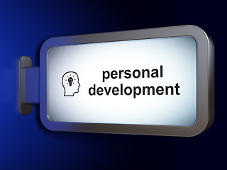 Image showing Education concept: Personal Development and Head With Lightbulb