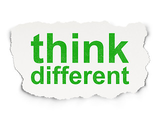 Image showing Education concept: Think Different on Paper background