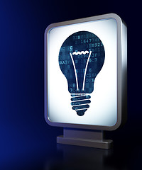 Image showing Business concept: Light Bulb on billboard background