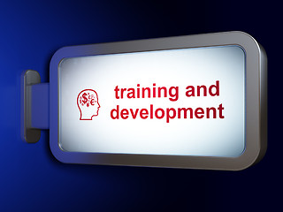 Image showing Education concept: Training and Development and Head With Financ