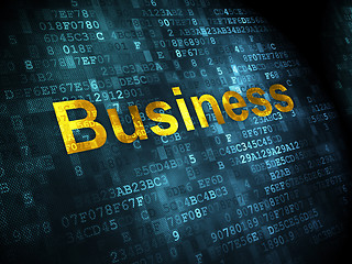 Image showing Business concept: Business on digital background