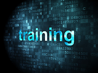 Image showing Education concept: Training on digital background