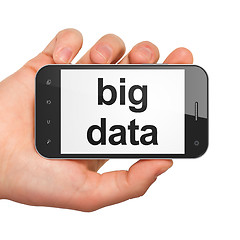 Image showing Data concept: Big Data on smartphone