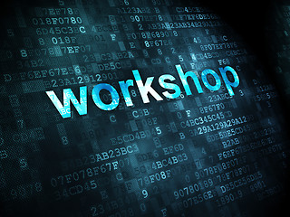 Image showing Education concept: Workshop on digital background