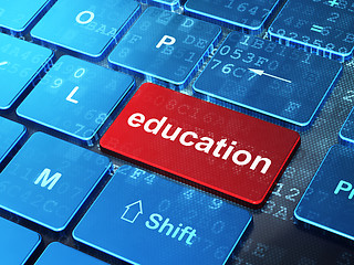 Image showing Education concept: Education on computer keyboard background