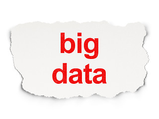 Image showing Information concept: Big Data on Paper background
