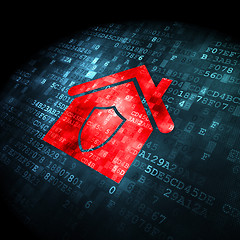 Image showing Business concept: Home on digital background