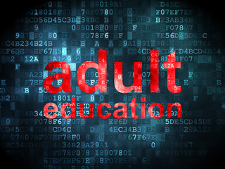 Image showing Education concept: Adult Education on digital background