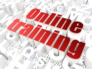 Image showing Education concept: Online Training on alphabet background