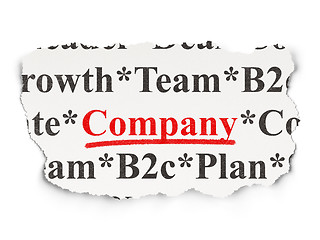 Image showing Finance concept: Company on Paper background