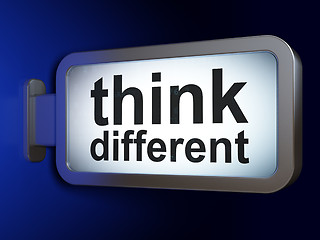 Image showing Education concept: Think Different on billboard background