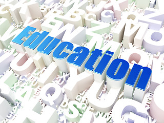 Image showing Education concept: Education on alphabet background