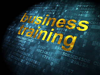 Image showing Education concept: Business Training on digital background