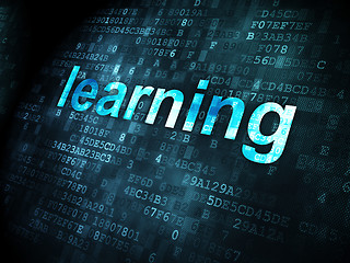 Image showing Education concept: Learning on digital background