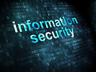 Image showing Security concept: Information Security on digital background