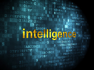 Image showing Education concept: Intelligence on digital background